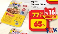 ERPİLİÇ YAPRAK TAVUK DÖNER 250 G ERPİLİÇ YAPRAK TAVUK DÖNER 250 G